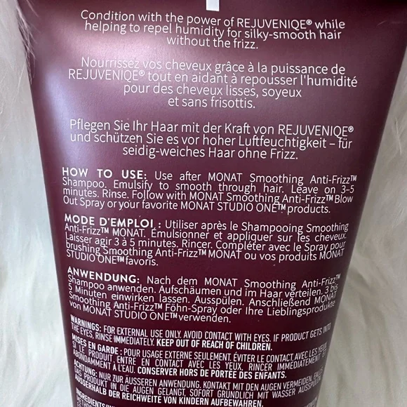 Monat smoothing anti-frizz shampoo and conditioner. Never used, brand new - Picture 3 of 6